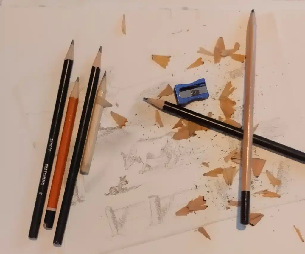 crayons de papier